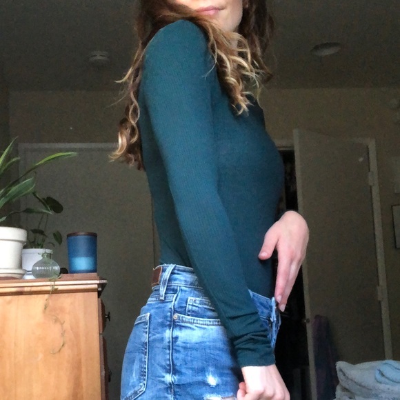 Urban Outfitters Tops - Teal Ribbed Bodysuit